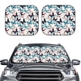 thumbnail image 2 of Fotbe Butterfly 2-Piece Car Windshield Sun Shade | Sun Blocker for Car Windshield | Foldable Automotive Interior Accessories for Sun Protection-Large, 2 of 7