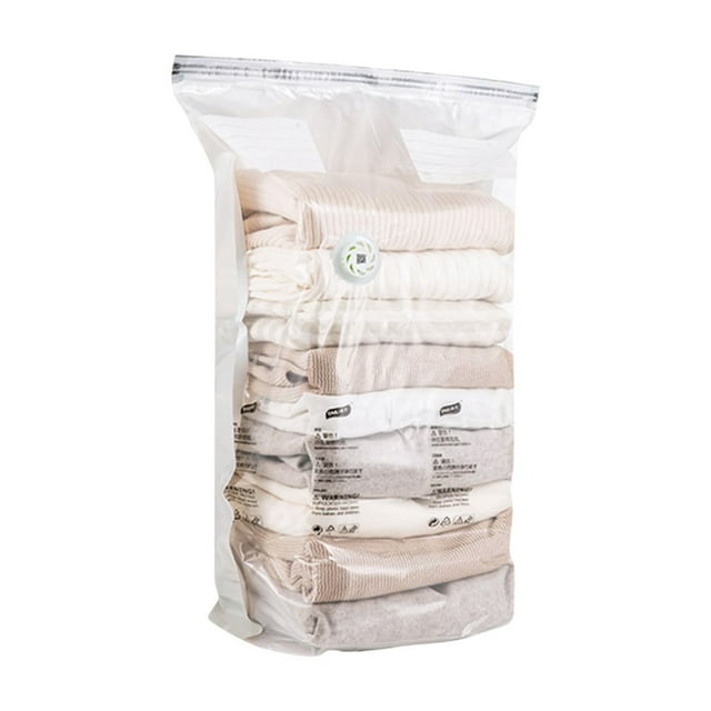 Bdday Sac de Compression sous Vide pour Rangement de Vêtements Sac Sac sous Vide Non Aspirant Sac de Voyage pour Vêtements Sac pour Couette Sac de Garde-Robe Sacs de Rangement pour Vêtements