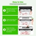 thumbnail image 3 of INKBIRD Compact Home Vacuum Sealer Machine, Dry / Moist / Liquid Food Types with Vac&Seal / Seal Only / Pulse / Canister Modes, Cooling Sealing Strip, Overheat Protection System, Built-in Cu, 3 of 10
