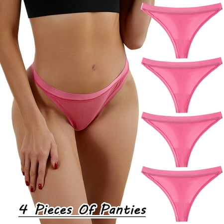 

Gubotare Boxers For Women Women Panties Pink Lace Transparent Hollow Out Underwear Comfort Seamless Low Waist Briefs Lingerie Lenceria B M