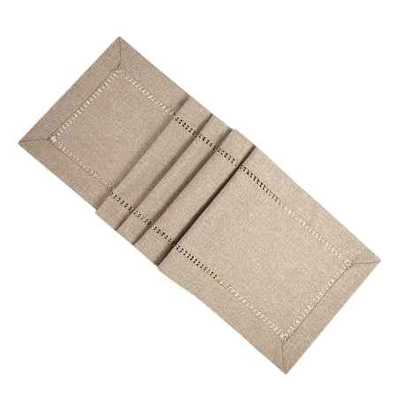Multipurpose Desk Runner Decor Durable Breathable Reusable Halloween Thanksgiving Christmas Table Cloth for Festival Fall Dinner Parties Beige