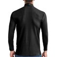 thumbnail image 2 of BONIXOOM Fall Sweaters Slim Jacket Pullover Casual Turtleneck Sweater Men Black M(US:6), 2 of 3