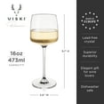 thumbnail image 4 of Viski Julien Wine Glasses for Chardonnay White Wine, Gifts, 16 oz Set of 4, 4 of 11