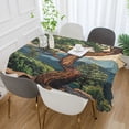 thumbnail image 2 of Yayeee Tablecloths 54" x 72" Rectangle Wrinkle Resistant Party Table Cover, Retro Pine Tree, 2 of 8