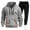 GraySweatsuits Men, variant on EOYWHK Mens Sweat Set Two Piece Winter Sweatsuits Half Zip Up Long Sleeve Hooded Sweatshirts and Sweatpants
