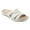 White, variant on Borniu Womens Sandals Flip Flops for Women with Arch Support Cushion Women Shoes Solid Color Hollowed Flat Low-heeled Sandals Fashion Casual Slippers