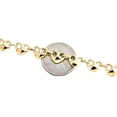 thumbnail image 5 of 10K Yellow Gold Puffed Dome Heart Fancy Link 8.5mm Chain Statement Necklace 17", 5 of 6