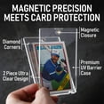 thumbnail image 5 of Premium Magnetic Card Holder (25 Pack) | 55PT Magnetic Card Holders for Trading Cards. Pro UV Card Protectors with Ultra Clear Design, One Touch Magnet Case for Trading and MTG Cards., 5 of 8