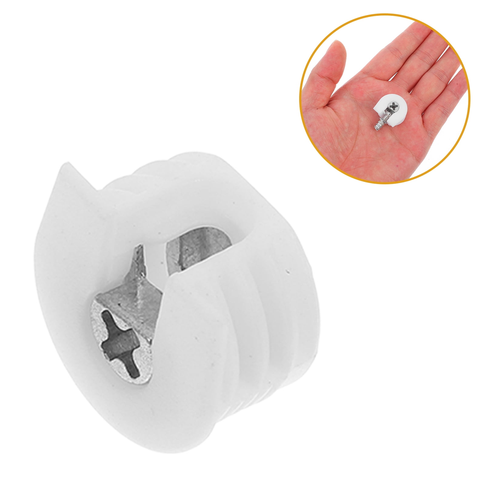 Masteelf WORGEOUS 100 PCS Furniture Fasteners Invisible Peg Cabinet Connectors Set Shelf Locks Hardware Parts Hidden Drawer Connecting Nut