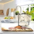 thumbnail image 5 of FREEAMG Absorbent Dishes Drainer/Rack Mat for Countertop Small Size 16 x 18 inch, Microfiber Dish Drying Pads Kitchen Counter Draining Pad Butterfly Flowers Macro, 5 of 7