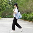 thumbnail image 2 of HAWEE Floral Tote Bag Large Shoulder Bag with Multi Pockets for Gym Travel Beach Daily Bags, 2 of 7