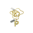 thumbnail image 4 of 10k Gold Franco Chain 2.5mm 16"-26" P Nugget Initial Charm Pendant Necklace SET (Item Length:26in Chain & Pendant;), 4 of 6
