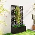 thumbnail image 2 of Outsunny Garden Box with Privacy Panel, Outdoor Planter Box for Garden, 2 of 10