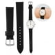 thumbnail image 2 of Correa de Reloj, 1 par de 19 mm Unisex PU Correa de Reloj de Cuero Hebilla Pin Accesorio de Repuesto para Todo Tipo de Relojes Diferentes(Negro) Ecomeon  no, 2 of 5