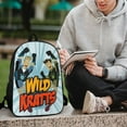 thumbnail image 6 of Wild Kratts Backpack, 17 Inch Laptop Backpack, Water-Resistant BookBag, Adjustable Shoulder Straps, Durable 600D Polyester, 6 of 9