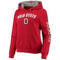 thumbnail image 2 of Women's Colosseum Scarlet Ohio State Buckeyes Loud and Proud Pullover Hoodie, 2 of 3