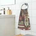 thumbnail image 3 of Yayeee 100% Cotton Hand Towels for Bathroom 16" x 28" Kitchen Towel, Red Abstract Eagle, 3 of 7
