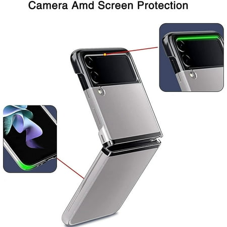 SaharaCase - Hard Shell Series Case for Samsung Galaxy Z Flip3 5G - Clear