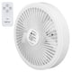 thumbnail image 4 of Ventilador de camping Control remoto portátil Carga USB Tres velocidades Viento Montado en la pared Mini pequeño ventilador de techo eléctrico Blanco, 4 of 10