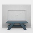 thumbnail image 4 of Ada Home Decor Furniture for TVs up to 53" 1 Tier Open Shelf Petrol Blue Tioga Modern TV Stand, 4 of 7