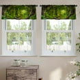 thumbnail image 2 of LALILO Kitchen Curtain Valance Deep Tropical With River Rod Pocket Window Curtain 52"x 18" Set of 2, 2 of 5