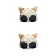 thumbnail image 1 of Minnieouse Gafas de piloto gorra de béisbol hombres gorra con visera Otoño Invierno Snapbacks gorras encantadoras gafas de sol Unisex para mujer Beige 2Conjunto, 1 of 6