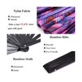 thumbnail image 3 of Abanico de mano plegable Raves para mujeres/hombres, para presentaciones, decoraciones, bailes, fiestas de festivales, como se muestra, 3 of 5