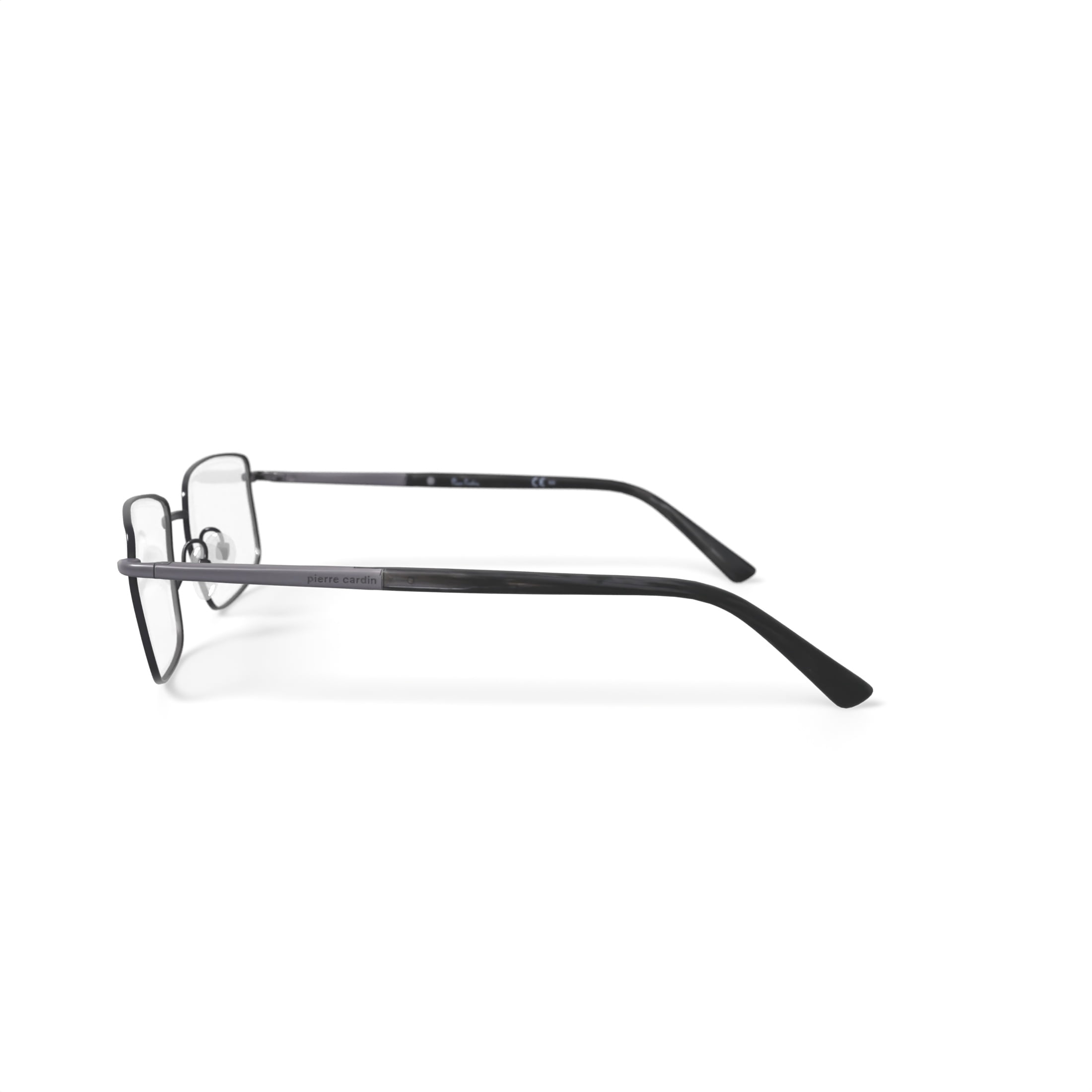 Pierre Cardin Men's PC6817 Rectangular Prescription Eyeglasses with Case, Silver