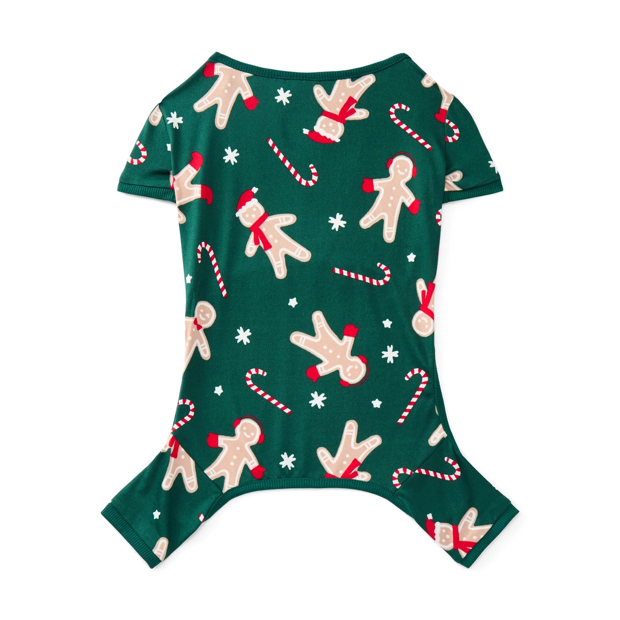 Holiday Time Pet Matching Family Gingerbread Cookie Pajamas, 1-Piece, Sizes XS-2X