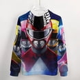 thumbnail image 5 of Power Rangers Zip Up Hoodies Unisex Realistic 3D Print Sweatshirt Long Sleeve Hooded Jacket Coat 2XL, 5 of 8
