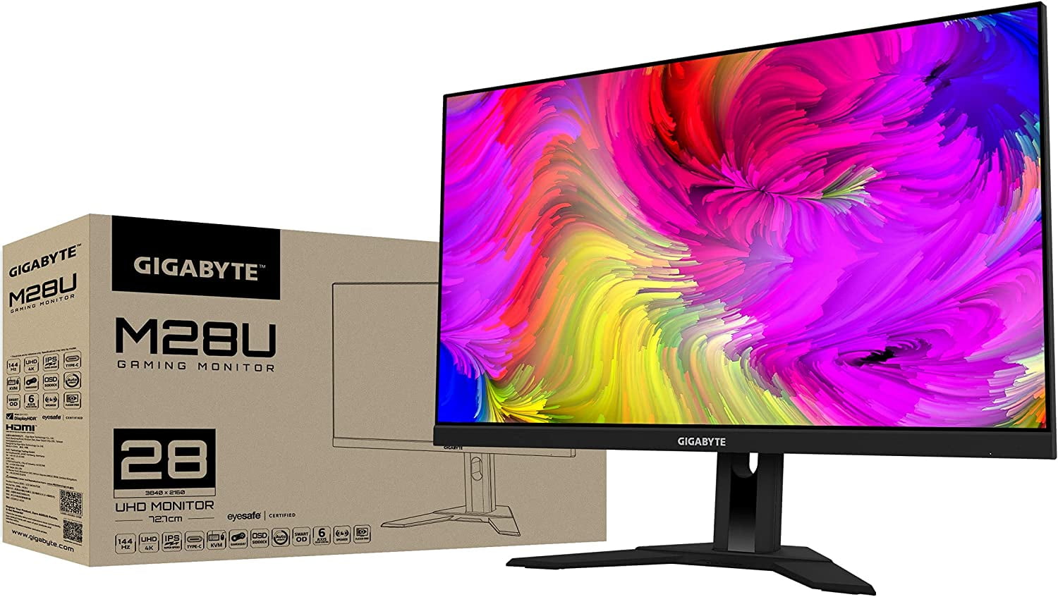 Gigabyte M28U 4K 144Hz ゲーミングモニター GIGABYTE M28U 28