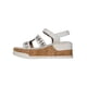 thumbnail image 3 of SANDALIA PLATAFORMA PULSERA CASUAL VESTIR GIUSTO MUJER DAMA LATTE BLANCO 14002 LEON  14002p, 3 of 3