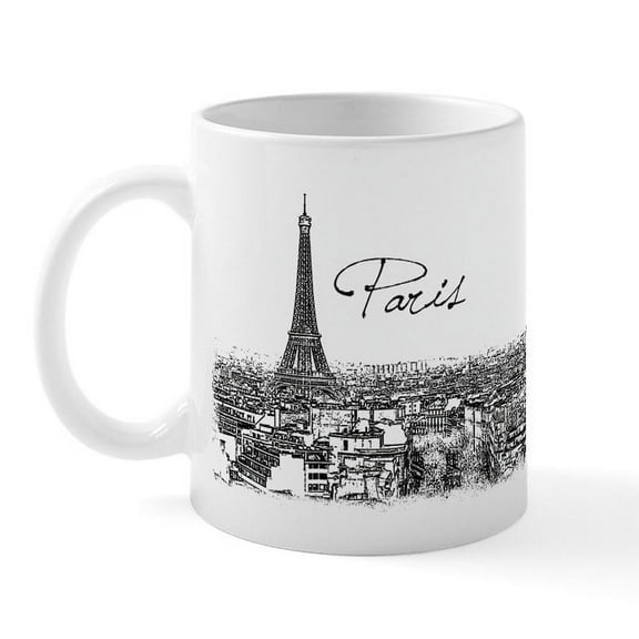 CafePress - Paris Mug (Tour Eiffel) - 11 oz Ceramic Mug - Novelty Coffee Tea Cup
