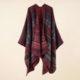 thumbnail image 1 of Wraps Liquidation, zanvin Châle Chaud Foulard style Ethnique à Double Usage Châle Assorti, 1 of 5