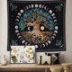 thumbnail image 3 of Tapiz colgante de pared de árbol de la vida, tapiz psicodélico de estilo hippie bohemio para sala de estar y dormitorio JFHHH pequeña, 3 of 5