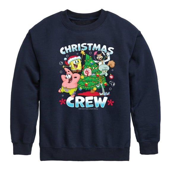 SpongeBob SquarePants - Christmas Crew - Toddler And Youth Crewneck Fleece Sweatshirt