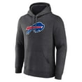 thumbnail image 2 of Men's Charcoal Buffalo Bills Primary Team Logo Fitted Pullover Hoodie, 2 of 3
