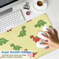 thumbnail image 4 of Long Mouse Pads for Desk,Yellow Cartoon Dinosaurs Pattern Desk Mats on Top Of Desks, Desk Mouse Pad Extra Large with 3mm Non-Slip Base and Stitched Edge for Gaming,Office,Work,Home 35.4"x15.7", 4 of 6