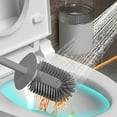 thumbnail image 6 of Toilet Brush with Plastic Bristles, Compact Bathroom Cleaner, Long Handle for Easy and Efficient Toilet Bowl Cleaning, Wall-Mounted Design, 6 of 6