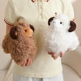 thumbnail image 5 of Chubby Plush Sheep Stuffed Animal9.1''Soft Comfort Lamb Doll Toy for Nursery Decor, Farm Theme Gift, 5 of 6
