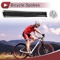 thumbnail image 2 of 38 Set 14G Radios de Bicicleta 297mm Radios de Rueda de Bicicleta Acero al Carbono Negro, 2 of 7