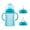 Teal, variant on Hamarue Glass Sippy Cups for Toddlers | Silicone Coated Baby Bottles | Transition Straw Cup