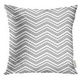 thumbnail image 1 of BSDHOME Blue Geometric Wave Pattern Stripe Two Tone Colors Chevron Abstract Black Pillow Case 16x16 Inches Pillowcase, 1 of 1