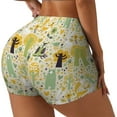 thumbnail image 1 of Balery Animal Tree Pantalones cortos de entrenamiento estampados para mujer, sin costuras, ajustados, para gimnasio, yoga, correr, deportes, ejercicio activo, fitness.-X-Large, 1 of 8
