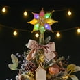 thumbnail image 5 of Unique Christmas Tree Topper, CXALSSY Luxury Multicolor LED Christmas Tree Star, 6.7 Inch Lights Tree Topper for Indoor Outdoor Decoration, Unique Luxury Christmas Tree Toppers 2024, 5 of 6