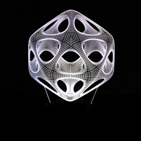 

Creative 3D Lamp Cyberpunk Style with Multi-Color Patterns Safe and Durable LED Soft Light Perfect for Home Decoration and Gift