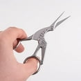 thumbnail image 4 of 2 Pack Arolly Embroidery Scissors 4.5-inch Small Sewing Scissors Retro Style Craft Scissors for Art Needle Work -Silver & Gold, 4 of 5