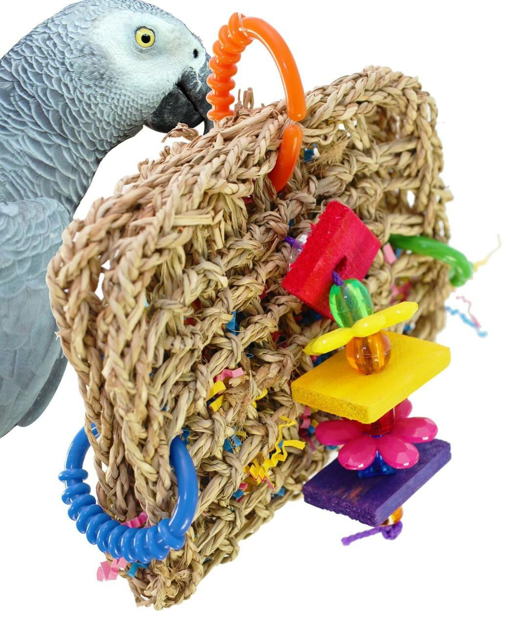 Bonka Bird Toys 00740 Mini Foraging Pouch Hanging Gym Bird Toy