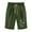 Army Green, variant on Oalirro Women's Plus Size Linen Shorts for Summer - Casual Printed Cotton Linen Pants with Elastic Waist, Comfortable & Breathable