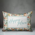 thumbnail image 3 of Creative Products Happy Place Watercolor Floral Pattern with Birds 14x20 Indoor / Outdoor Pillow, 3 of 3